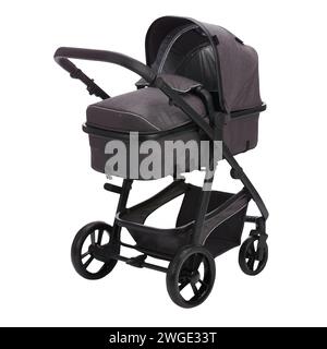 baby carriage black modern simple design vector Stock Vector