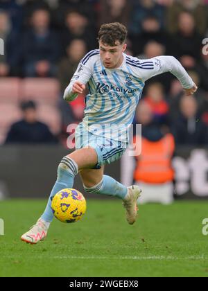 Bournemouth, UK. 30th Jan, 2024. Bournemouth, England, Feb 4th 2024: Nottingham Forest's Neco Williams during the Premier League football match between Bournemouth and Nottingham Forest at the Vitality Stadium in Bournemouth, England (David Horton/SPP) Credit: SPP Sport Press Photo. /Alamy Live News Stock Photo