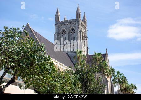 Cathedral of the Most Holy Trinity, Church Street, City of Hamilton, Pembroke Parish, Bermuda Stock Photo