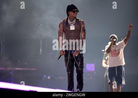 London, UK. 04th Feb, 2024. D-Block Europe performing at The O2, London during their ‘Rolling Stone' tour. Credit: John Barry/Alamy Live News Stock Photo