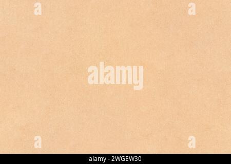 Light beige color smooth recycled cardboard kraft paper, seamless tileable texture, image width 20cm Stock Photo