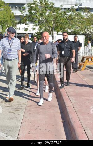 Steffi Graf and Andre Agassi arrive at the Longines Los Angeles Masters ...