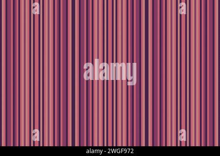 Trendy lines textile fabric, hippie vector texture background. Periodic stripe vertical seamless pattern in pink and dark color. Stock Vector
