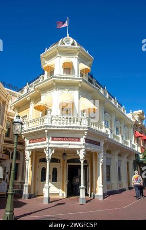 Disney Clothiers souvenir store, Main Street, USA, Magic Kingdom, Walt Disney World Resort, Orange County, Orlando, Florida, United States of America Stock Photo