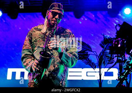 Italy 4 February 2024 Masego - Micah Davis Jamaican-American musician and singer - live at Fabrique Milan © Andrea Ripamonti / Alamy Stock Photo