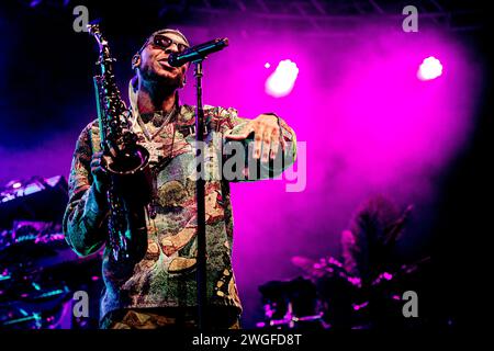 Italy 4 February 2024 Masego - Micah Davis Jamaican-American musician and singer - live at Fabrique Milan © Andrea Ripamonti / Alamy Stock Photo