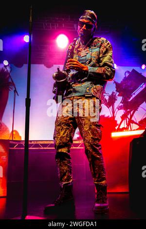 Italy 4 February 2024 Masego - Micah Davis Jamaican-American musician and singer - live at Fabrique Milan © Andrea Ripamonti / Alamy Stock Photo