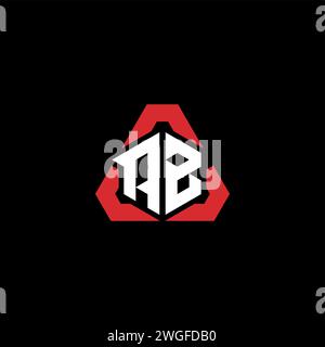 AB initial logo modern and futuristic concept for esport or gaming logo Stock Vector