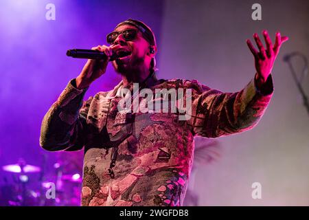 Italy 4 February 2024 Masego - Micah Davis Jamaican-American musician and singer - live at Fabrique Milan © Andrea Ripamonti / Alamy Stock Photo