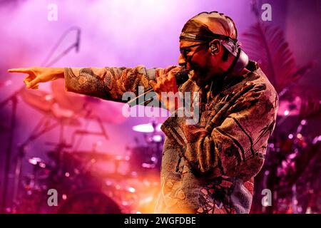 Italy 4 February 2024 Masego - Micah Davis Jamaican-American musician and singer - live at Fabrique Milan © Andrea Ripamonti / Alamy Stock Photo