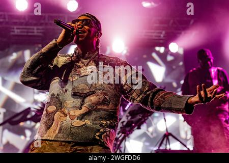 Italy 4 February 2024 Masego - Micah Davis Jamaican-American musician and singer - live at Fabrique Milan © Andrea Ripamonti / Alamy Stock Photo