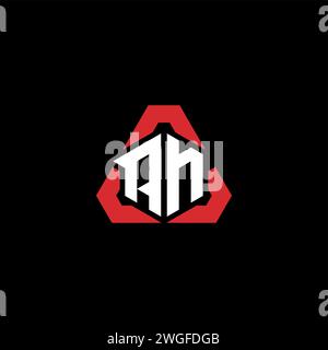 AN initial logo modern and futuristic concept for esport or gaming logo Stock Vector