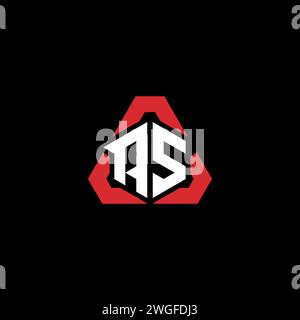 AS initial logo modern and futuristic concept for esport or gaming logo Stock Vector