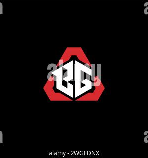 BG initial logo modern and futuristic concept for esport or gaming logo Stock Vector