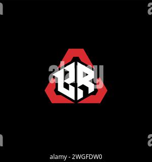 BR initial logo modern and futuristic concept for esport or gaming logo Stock Vector