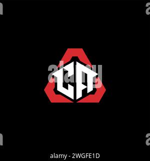 CA initial logo modern and futuristic concept for esport or gaming logo Stock Vector