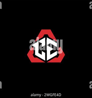 CE initial logo modern and futuristic concept for esport or gaming logo Stock Vector
