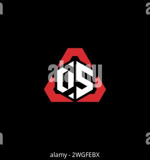 DS initial logo modern and futuristic concept for esport or gaming logo Stock Vector