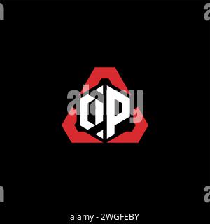 DP initial logo modern and futuristic concept for esport or gaming logo Stock Vector