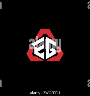 EG initial logo modern and futuristic concept for esport or gaming logo Stock Vector