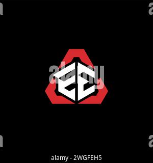 EE initial logo modern and futuristic concept for esport or gaming logo Stock Vector