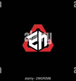 EN initial logo modern and futuristic concept for esport or gaming logo Stock Vector