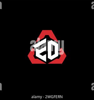 EO initial logo modern and futuristic concept for esport or gaming logo Stock Vector