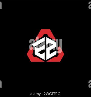 EZ initial logo modern and futuristic concept for esport or gaming logo Stock Vector