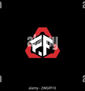 FF initial logo modern and futuristic concept for esport or gaming logo Stock Vector