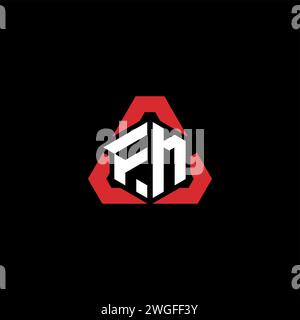 FM initial logo modern and futuristic concept for esport or gaming logo Stock Vector