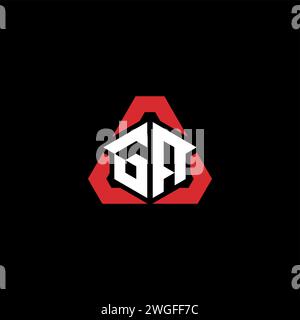 GA initial logo modern and futuristic concept for esport or gaming logo Stock Vector