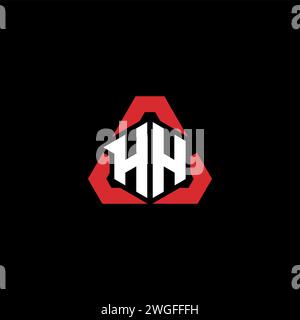 HH initial logo modern and futuristic concept for esport or gaming logo Stock Vector