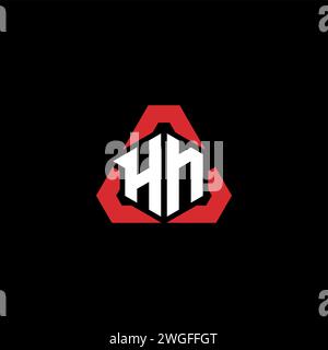 HN initial logo modern and futuristic concept for esport or gaming logo Stock Vector