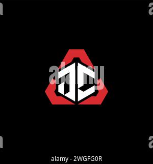 JC initial logo modern and futuristic concept for esport or gaming logo Stock Vector