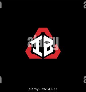 IB initial logo modern and futuristic concept for esport or gaming logo Stock Vector