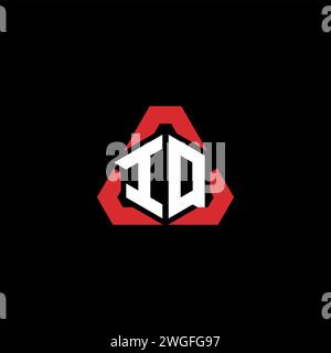 IQ initial logo modern and futuristic concept for esport or gaming logo Stock Vector