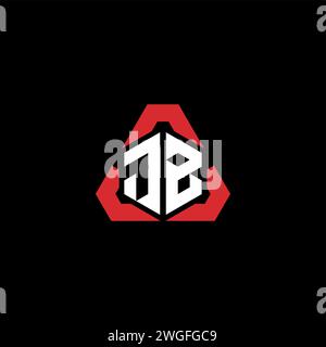 JB initial logo modern and futuristic concept for esport or gaming logo Stock Vector