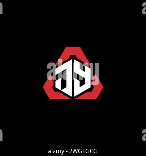 JY initial logo modern and futuristic concept for esport or gaming logo Stock Vector