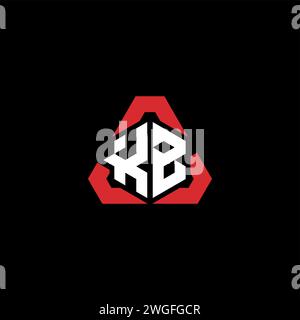 KB initial logo modern and futuristic concept for esport or gaming logo Stock Vector