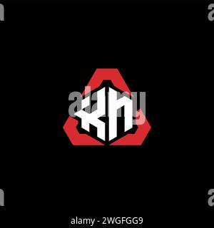 KN initial logo modern and futuristic concept for esport or gaming logo Stock Vector