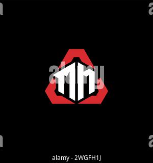 MM initial logo modern and futuristic concept for esport or gaming logo Stock Vector