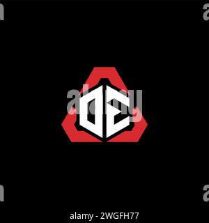 OE initial logo modern and futuristic concept for esport or gaming logo Stock Vector