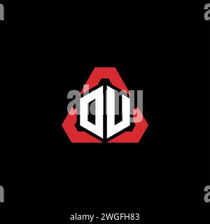 OV initial logo modern and futuristic concept for esport or gaming logo Stock Vector