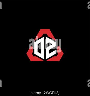 OZ initial logo modern and futuristic concept for esport or gaming logo Stock Vector