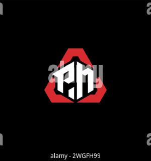 PM initial logo modern and futuristic concept for esport or gaming logo Stock Vector