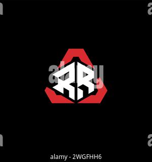 RR initial logo modern and futuristic concept for esport or gaming logo Stock Vector