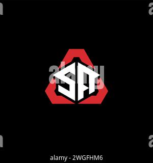 SA initial logo modern and futuristic concept for esport or gaming logo Stock Vector