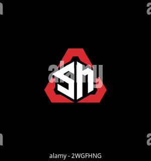 SM initial logo modern and futuristic concept for esport or gaming logo Stock Vector