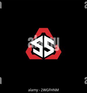 SS initial logo modern and futuristic concept for esport or gaming logo Stock Vector