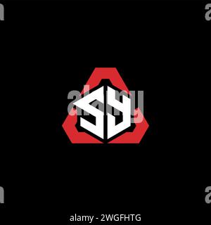 SY initial logo modern and futuristic concept for esport or gaming logo Stock Vector